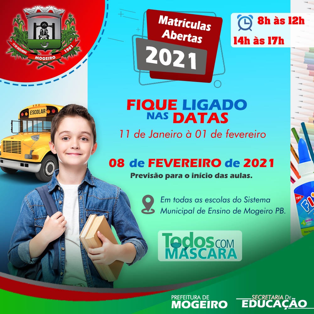 Matrículas da Rede Municipal de Ensino estão abertas