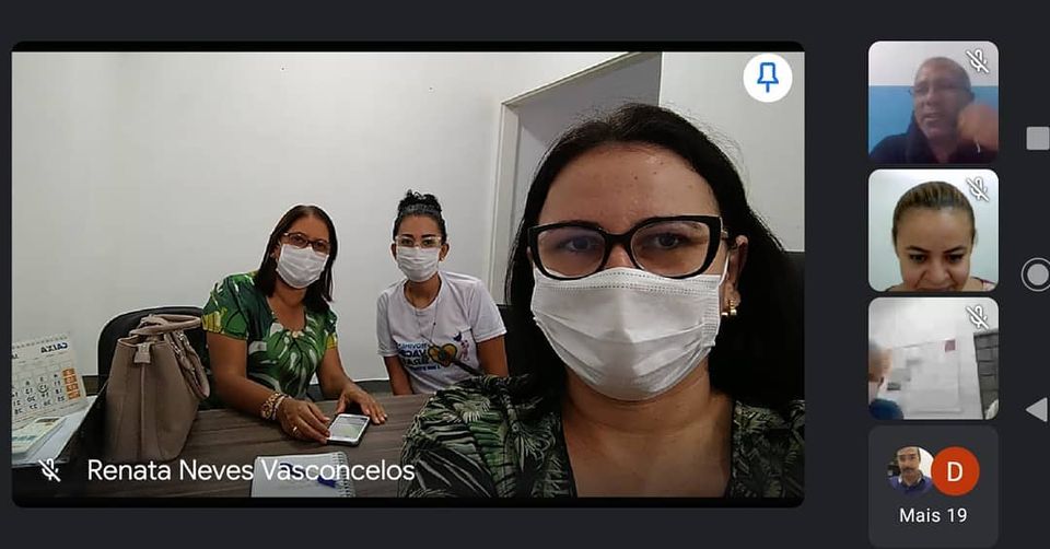 Secretárias e Coordenadora participam de reunião para a formação do Plano Municipal de Imunização