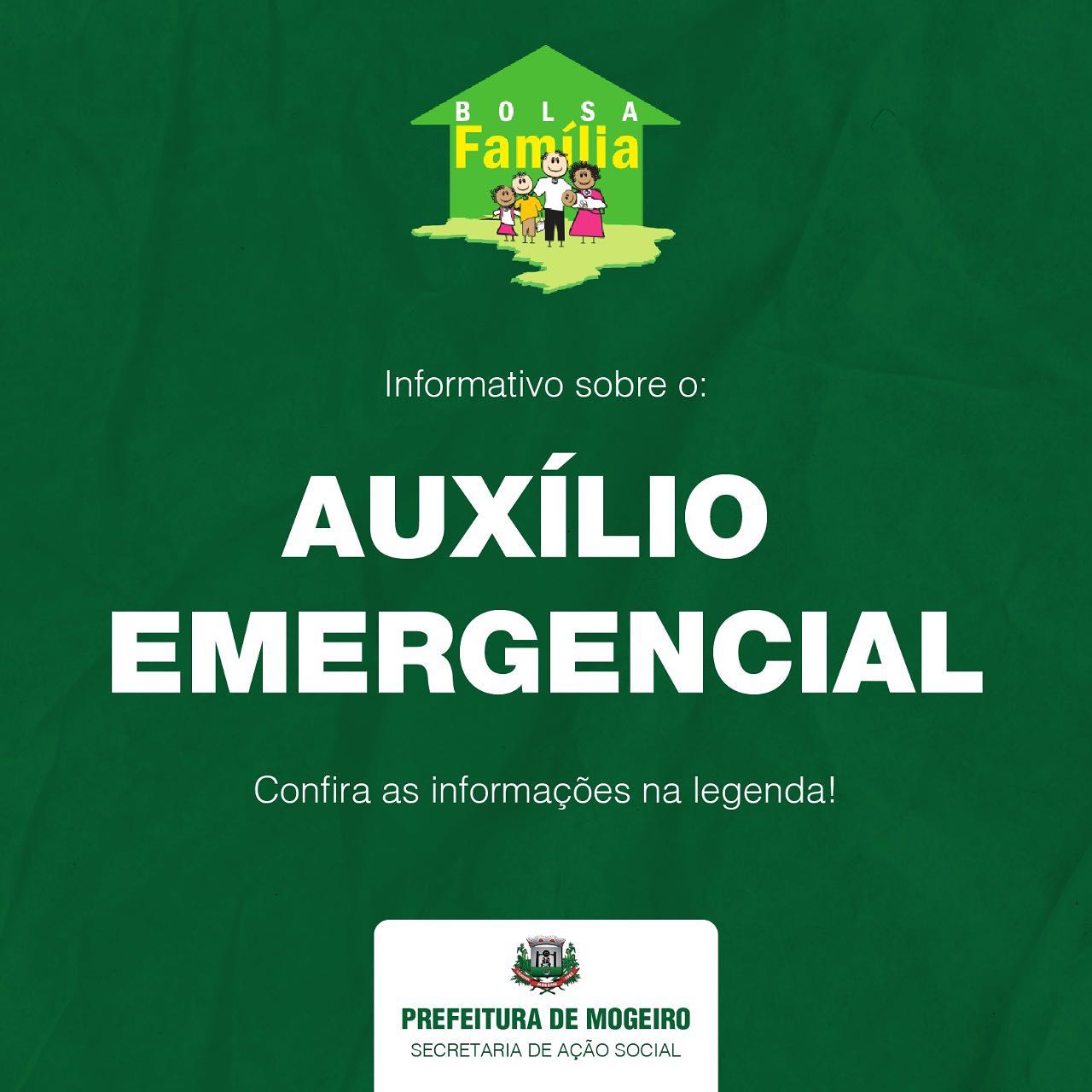 Prefeitura desenvolve informativo sobre o Auxílio Emergencial