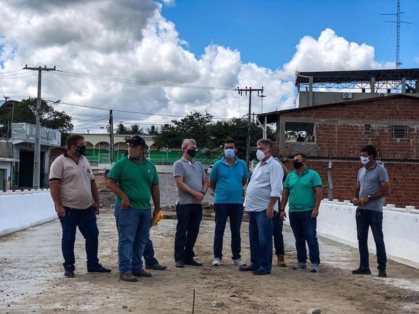 Deputado Estadual, João Gonçalves, visita obras da Ponte Felisberto Félix Ferreira