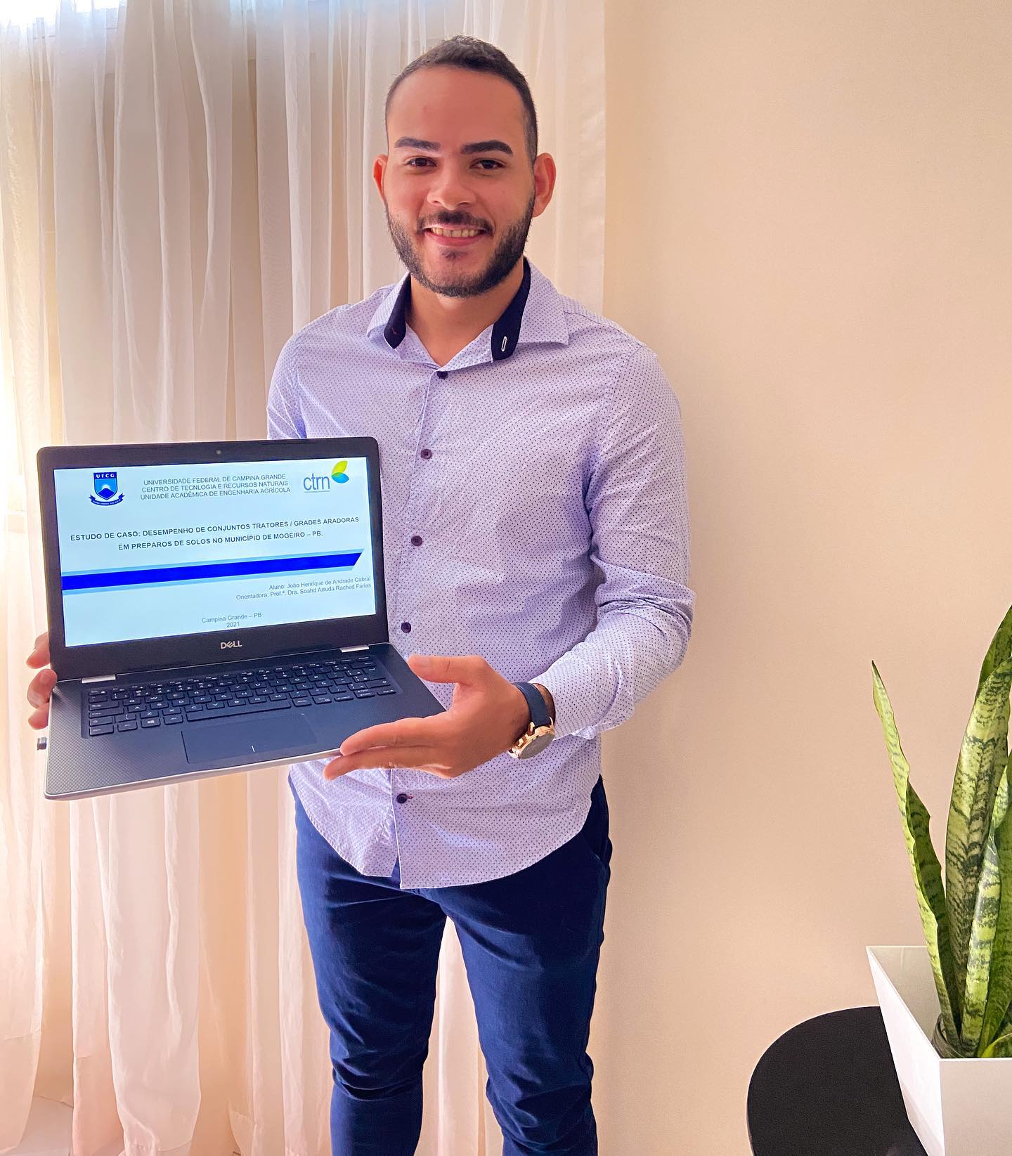 Estudante desenvolve pesquisa no município e obtêm nota máxima na defesa do trabalho