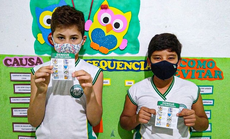 O Programa Saúde na Escola – PSE e a Escola CEFE desenvolve atividades escolares voltadas ao combate à dengue