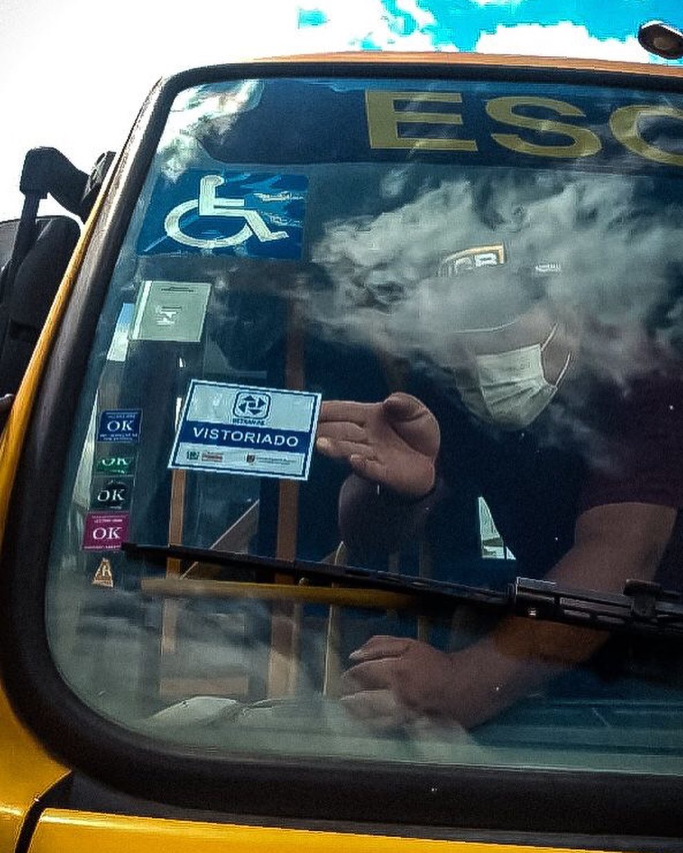 Ônibus escolares do município passaram pelo processo de vistoria no DETRAN