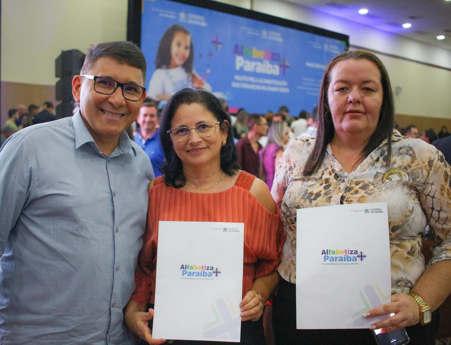Representantes do município participam do lançamento do programa Alfabetiza Mais Paraíba
