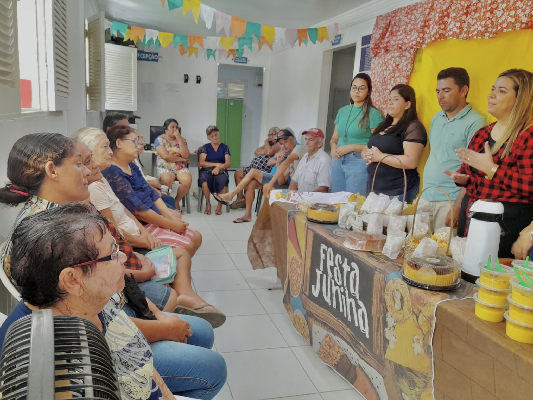 Usuários da unidade de saúde do Camurim, participam do Hiperdia de São João