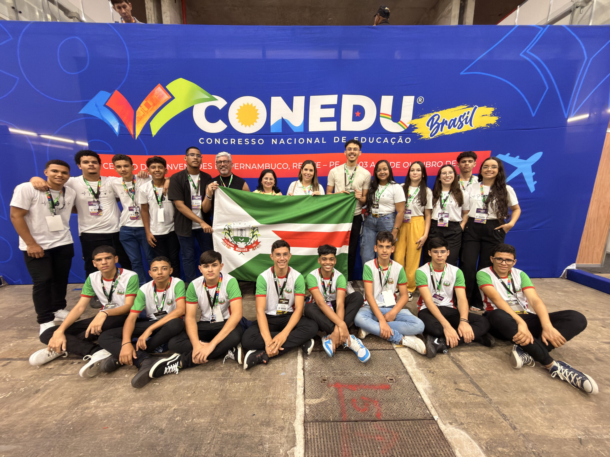 Alunos da Escola Iraci Rodrigues representam Mogeiro no XI Congresso Nacional de Educação (CONEDU)
